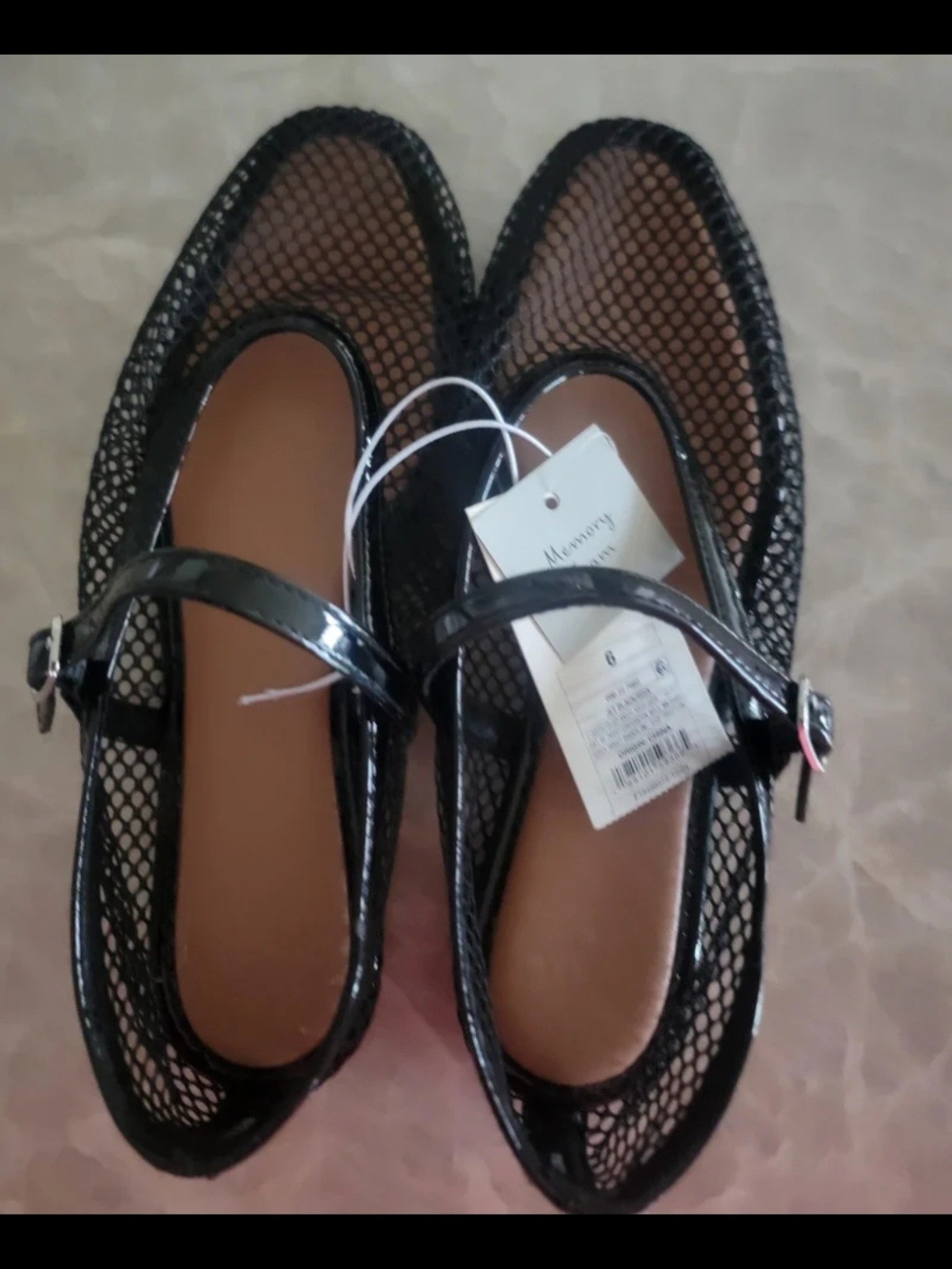 a new day Black Mesh Mary Jane Flats with Buckle - Picture 9 of 10